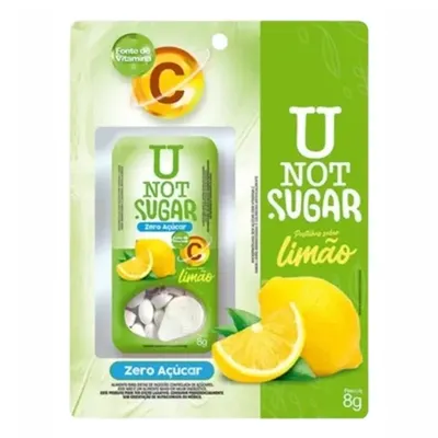 Pastilha U Not Sugar Sabor Limão 8G preço